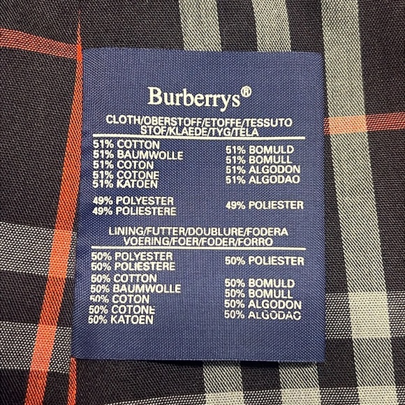 BURBERRY’S of London Men's Navy Blue Trench Coat - Picture 12 of 16